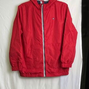 Tommy Hilfiger Kids Red Hooded Raincoat